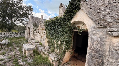 Ad 1 Km dal Paese, Trulli con Conversa e Terreno di 14.000 mq ca.